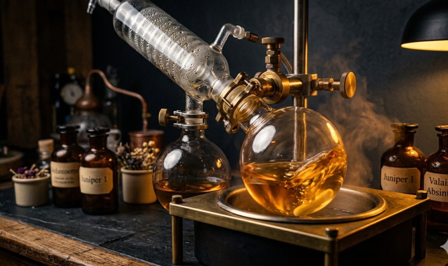 Distillation à froid · sous vide