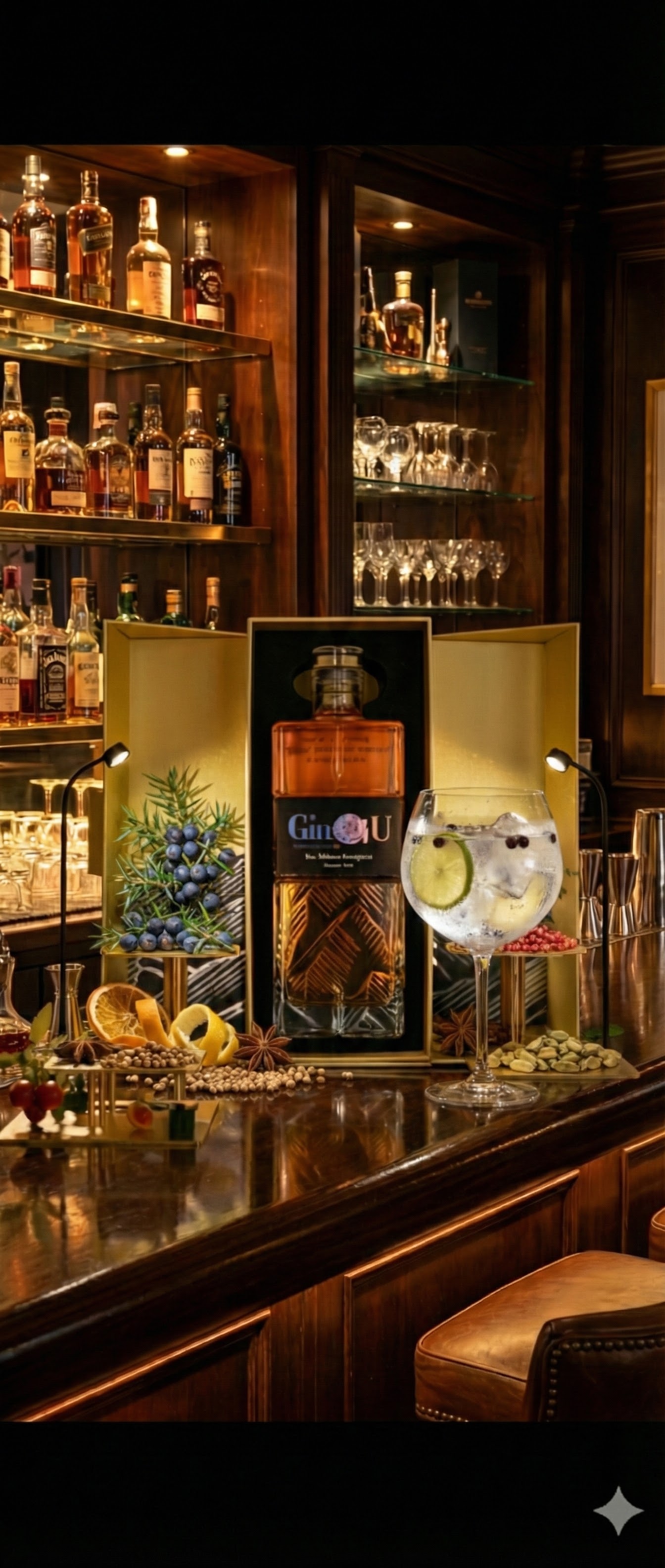 Gins 4U dans un bar de luxe